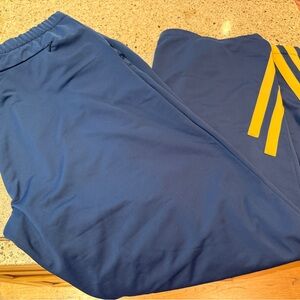 Men’s NWT GAP Navy Blue Sweatpants with Yellow Drawstring Accent